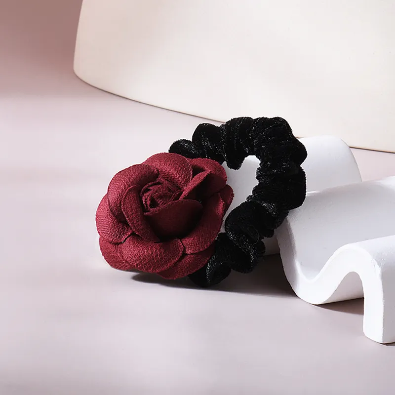ROYALSASA Felt Velour Hair Tie Women's-1