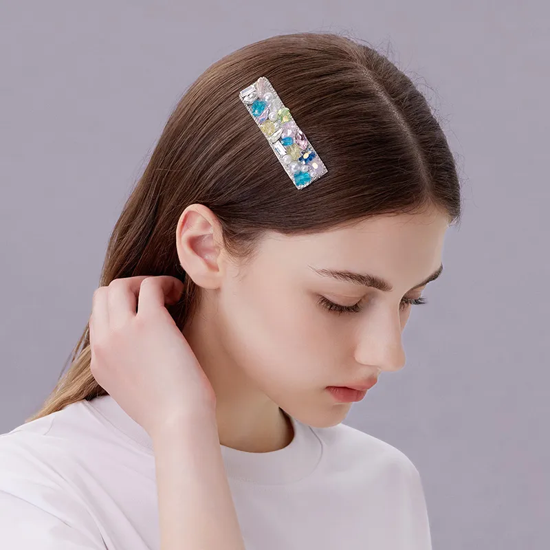 ROYALSASA Faux Crystal Hair Clips Unisex-1
