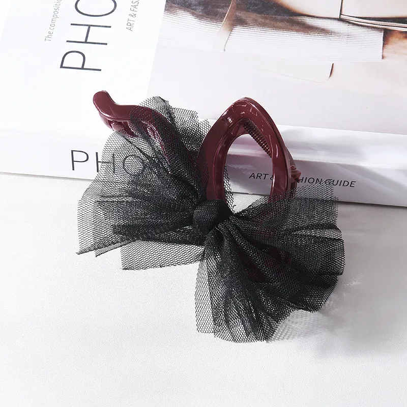 UNABERRY Silk Chiffon Hair Clips Women's-3