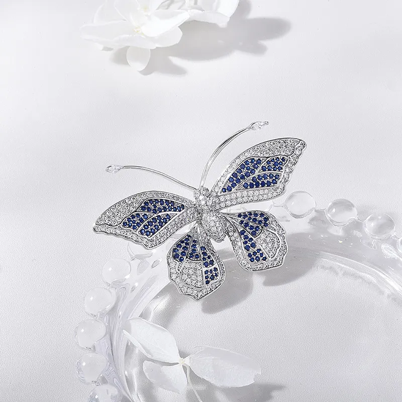 ROYALSASA Faux Crystal Brooches Women's-3