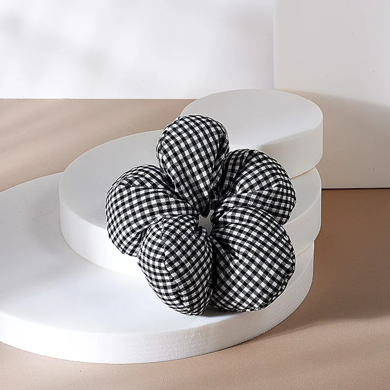 ROYALSASA Cotton Linen Blend Hair Tie Women's-1