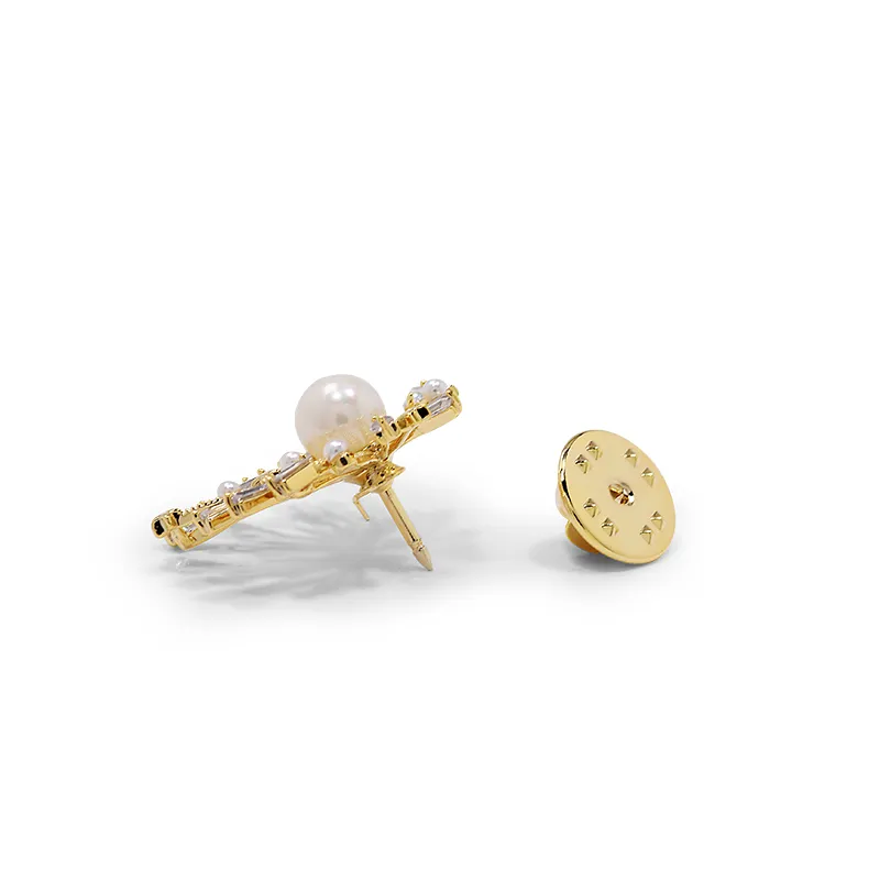 ROYALSASA Alloy Faux Pearl Brooches Women's-4