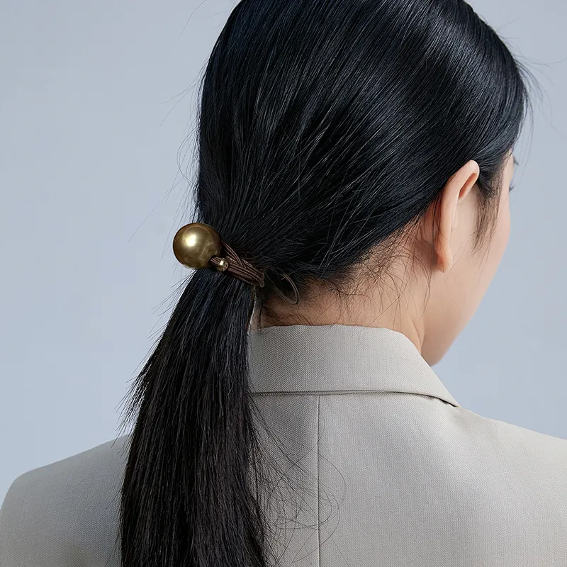 UNABERRY Rubber Band, Faux Pearl Hair Tie Women's-1