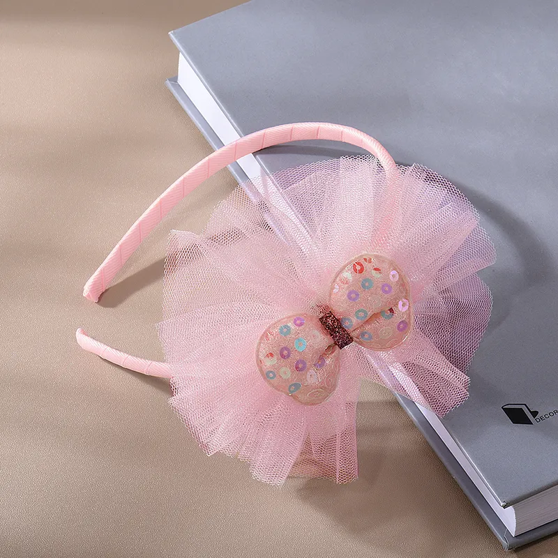ROYALSASA Silk Chiffon, Acrylic Headband Headbands Women's-1