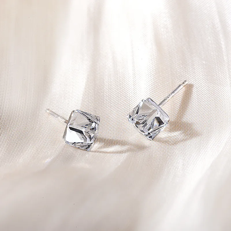 ROYALSASA Alloy, Faux Crystal Stud Earrings Women's-9