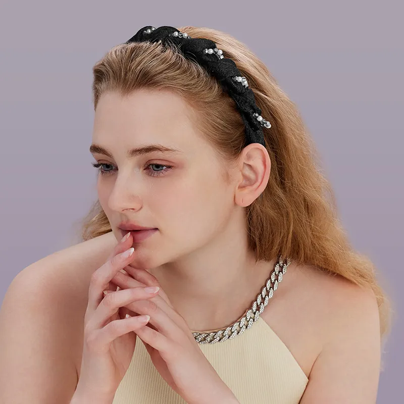 ROYALSASA Silk Chiffon Headbands Women's-3