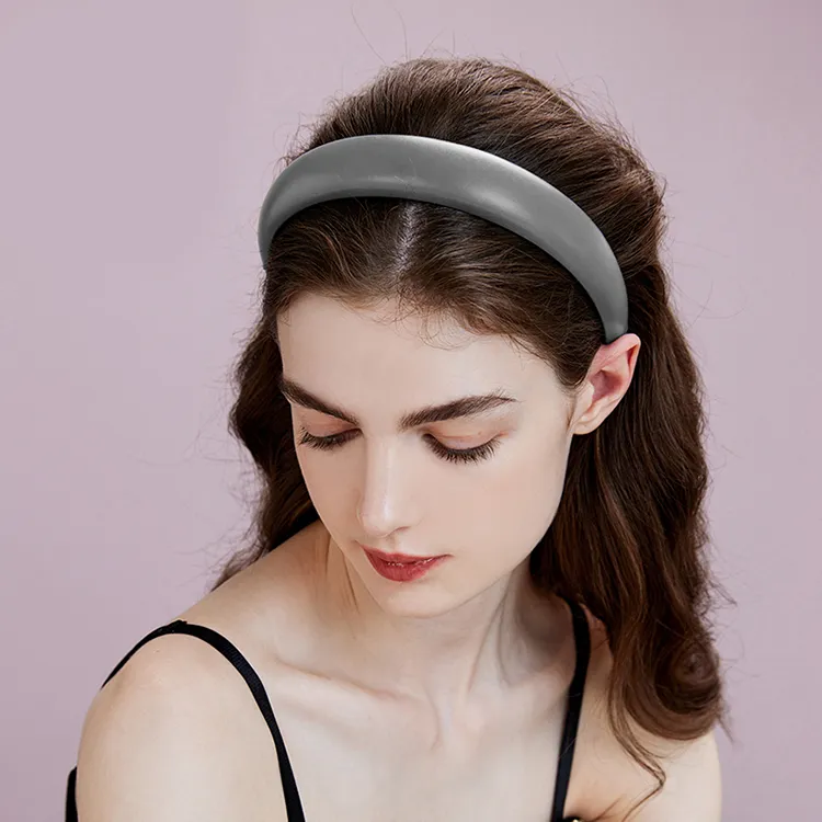 ROYALSASA Leather Acrylic Headbands Women's-6