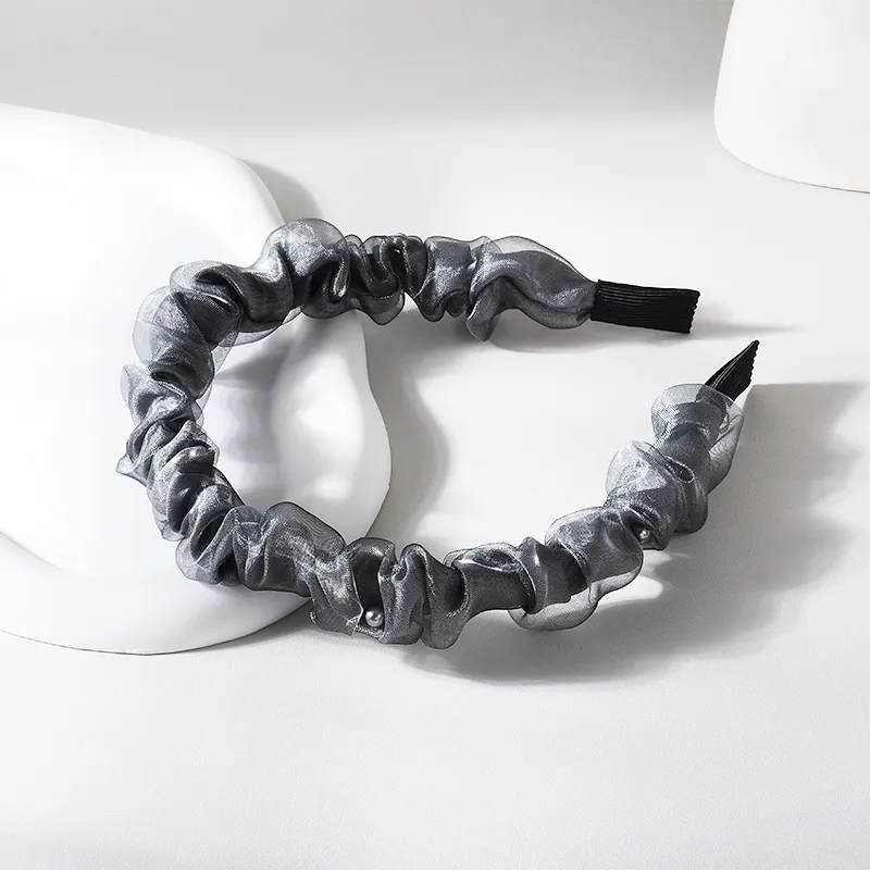ROYALSASA Silk Chiffon Headbands Women's-3
