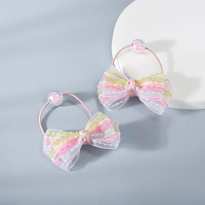 ROYALSASA Silk Chiffon Hair Ties Kids'-6