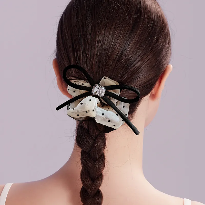 ROYALSASA Faux Crystal Hair Tie Women's-1