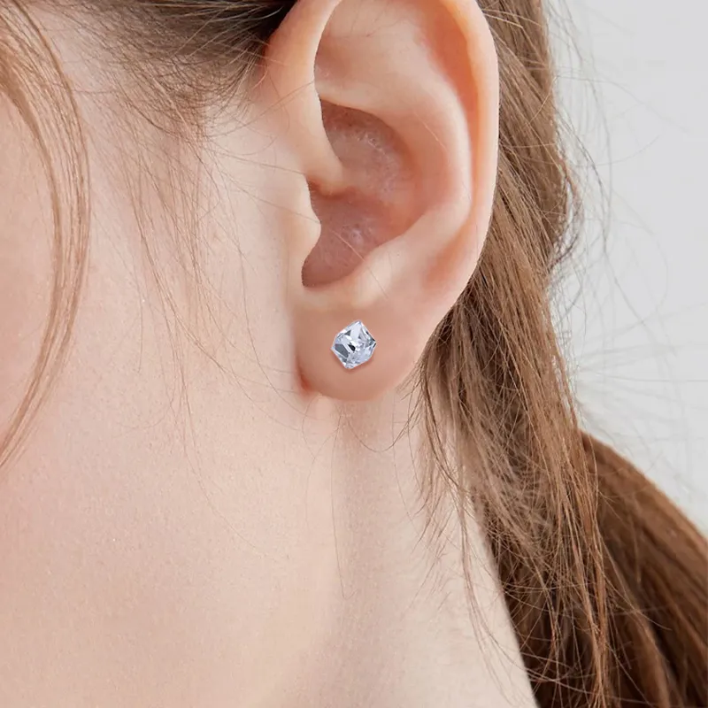 ROYALSASA Alloy, Faux Crystal Stud Earrings Women's-7