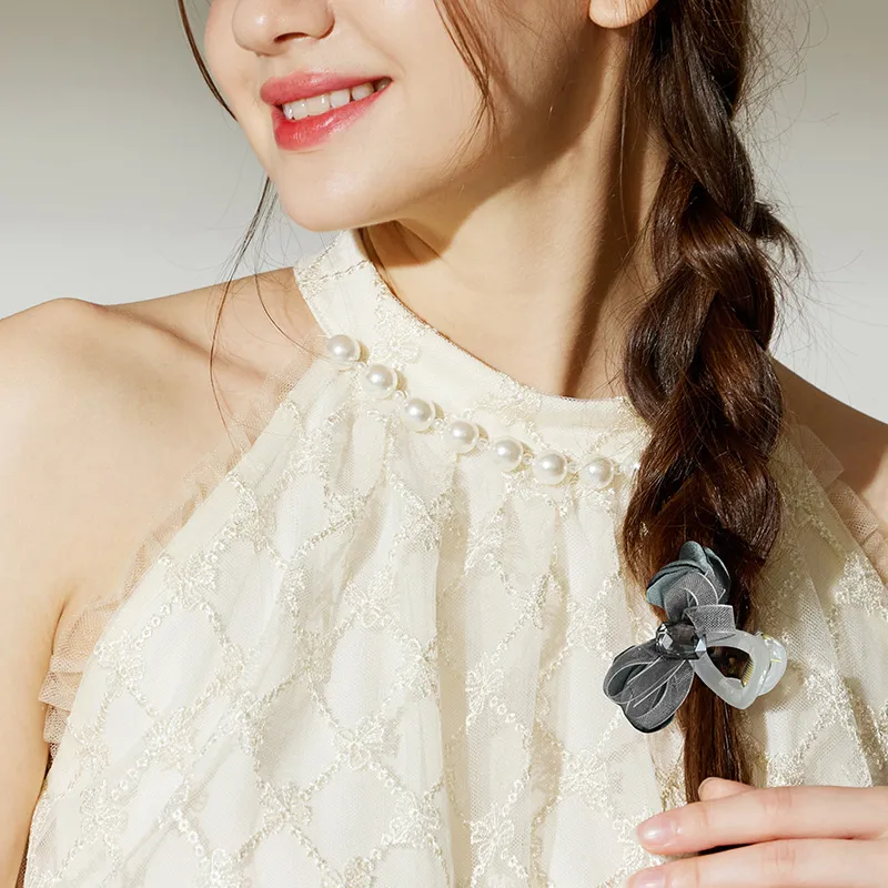 ROYALSASA Faux Crystal Hair Claw Clip Women's-11