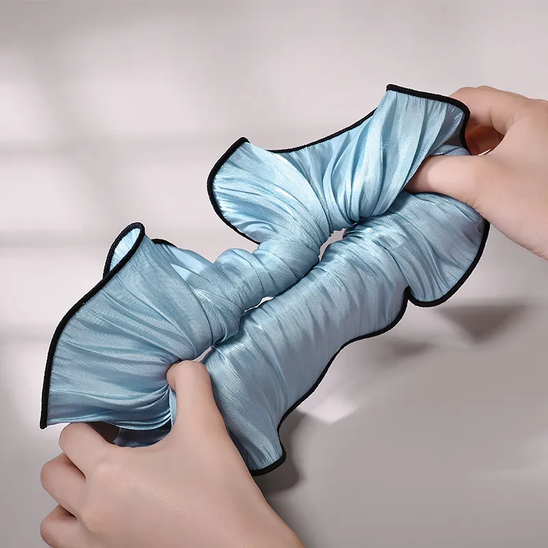 ROYALSASA Silk Chiffon Hair Tie Women's-5
