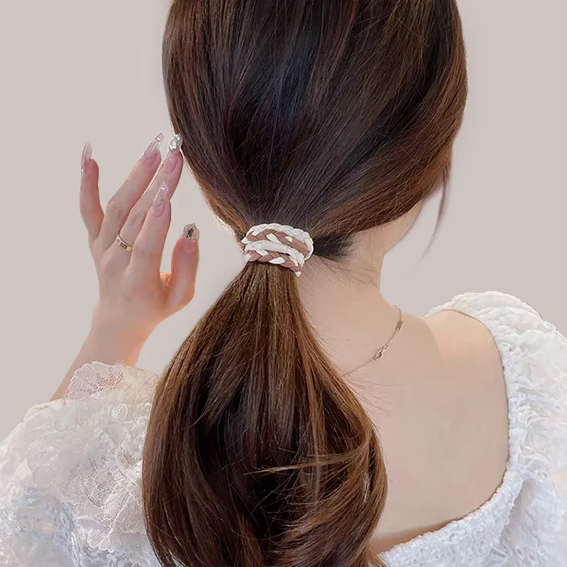 ROYALSASA Rubber Band Hair Tie Women's-2