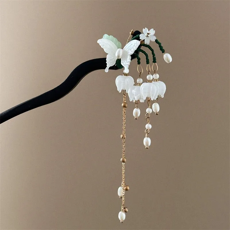 ROYALSASA Wooden Hairpins Women's-3