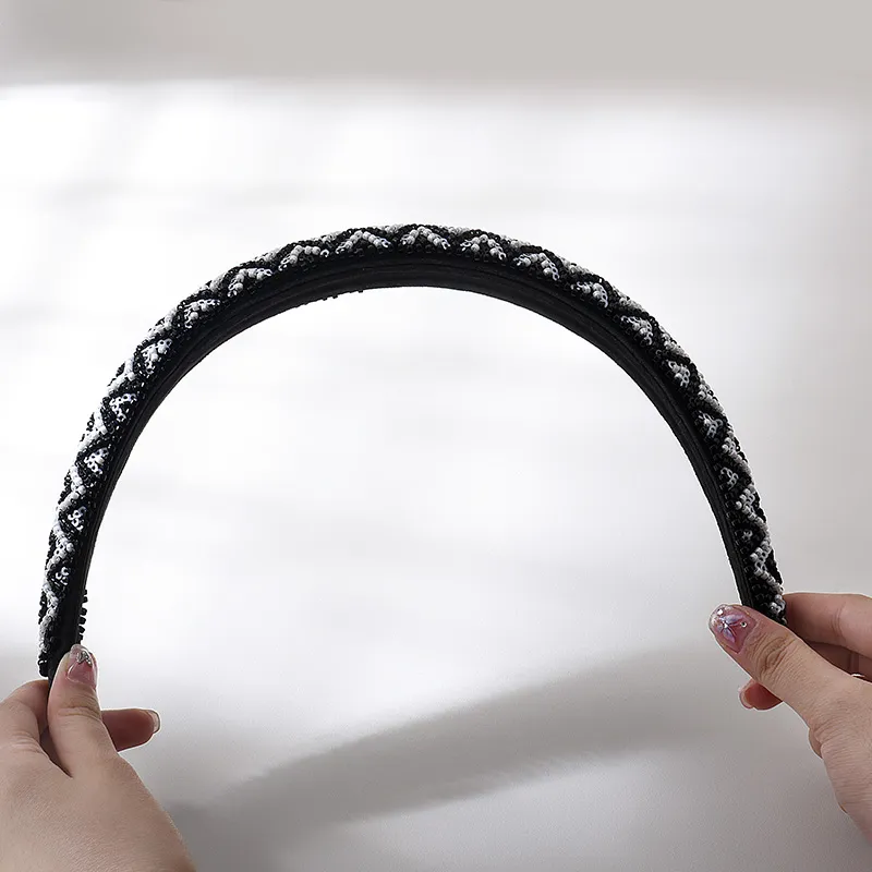 ROYALSASA Acrylic Bead, Acrylic Headband Headbands Women's-5