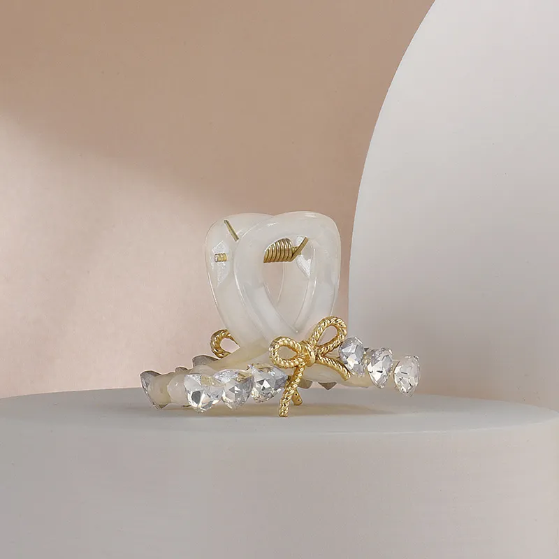 ROYALSASA Acrylic Faux Crystal Hair Claw Clip Women's-2