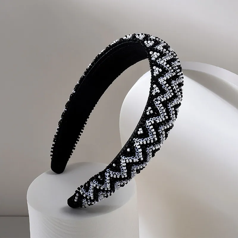 ROYALSASA Acrylic Bead, Acrylic Headband Headbands Women's-3