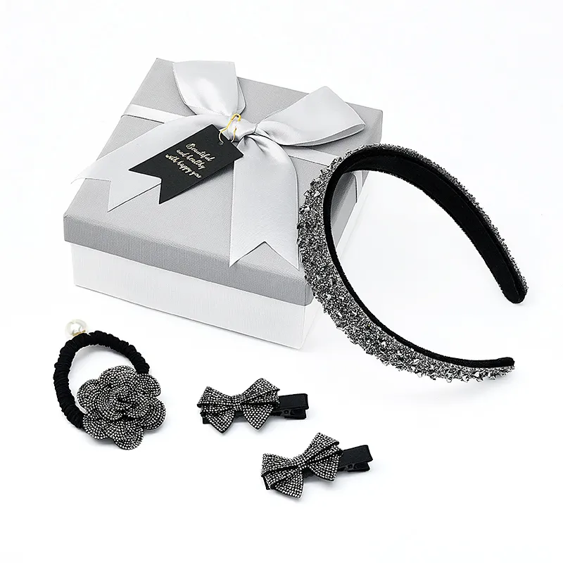 ROYALSASA Faux Crystal Headbands Women's-3