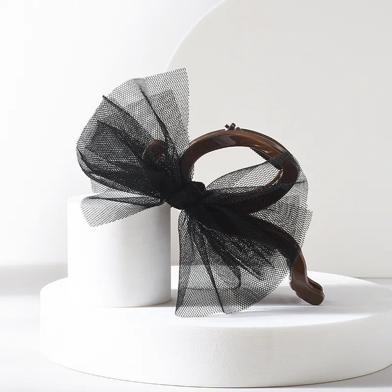 UNABERRY Silk Chiffon Hair Clips Women's-6