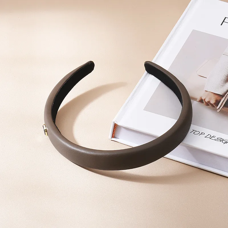 UNABERRY PU Acrylic Hair Ties Headbands Women's-3