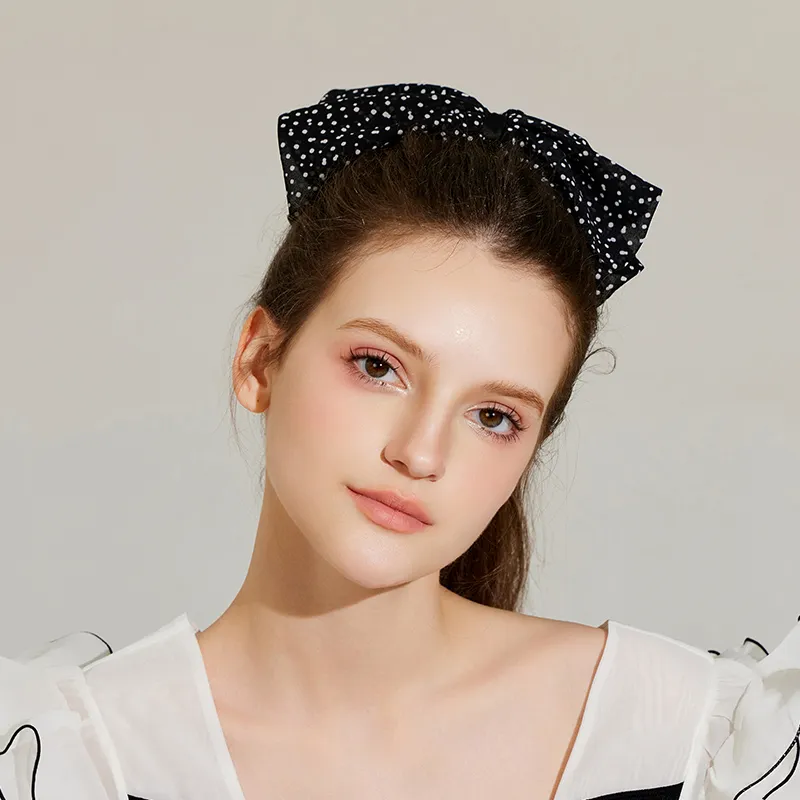 ROYALSASA Silk Chiffon Hair Clips Women's-5