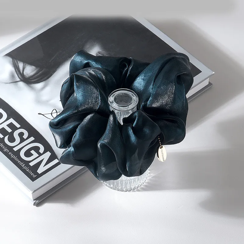 ROYALSASA Silk Chiffon Hair Tie Women's-8