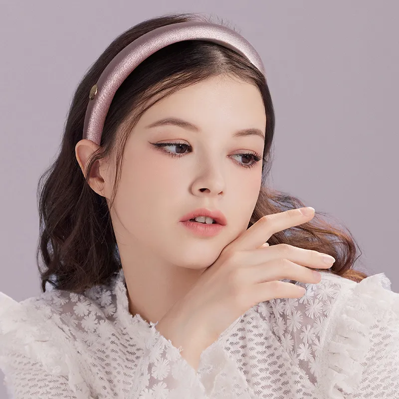 ROYALSASA Polyester Satin Headbands Women's-1