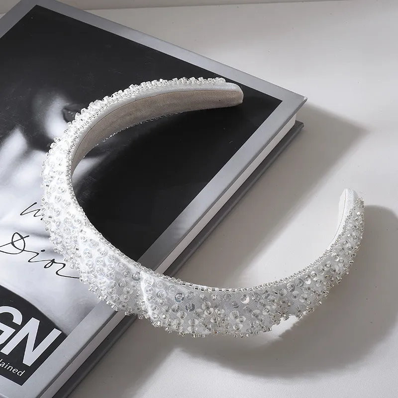 ROYALSASA Acrylic Beads, Acrylic Headband Headbands Women's-4