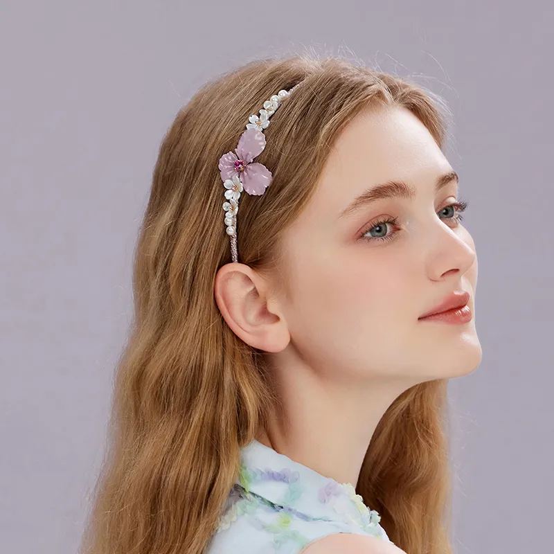 ROYALSASA Alloy Imitation Crystal Headbands Women's-1