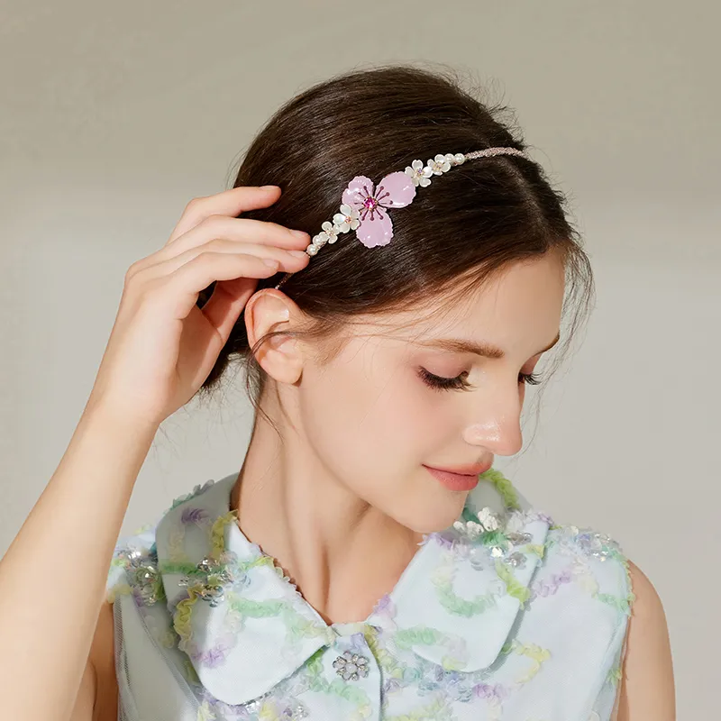 ROYALSASA Alloy Imitation Crystal Headbands Women's-2