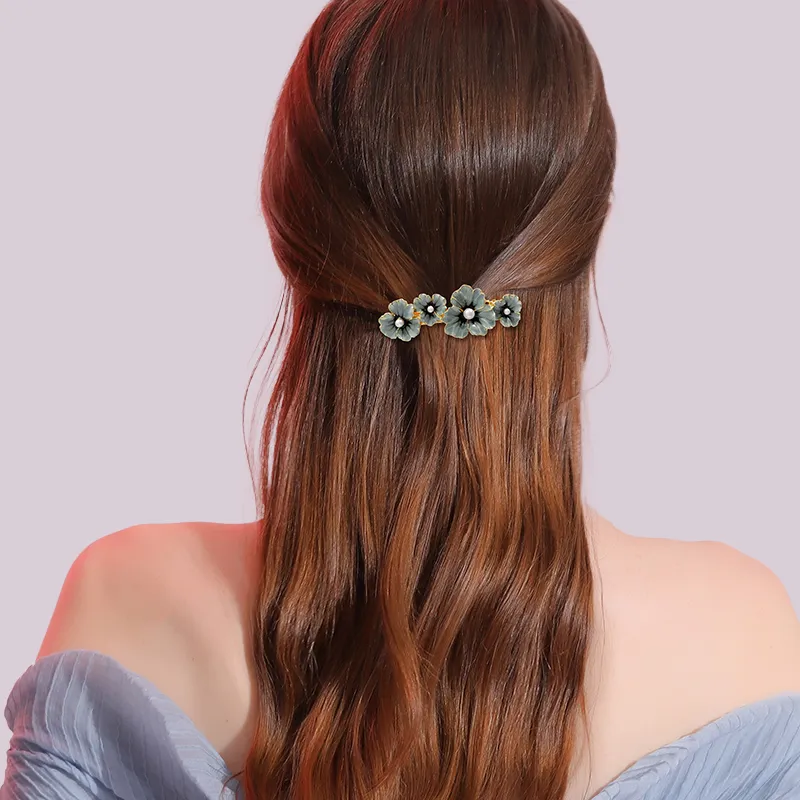 ROYALSASA Alloy Hair Clips Women's-1