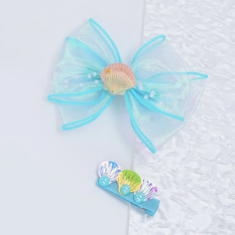 ROYALSASA Silk Chiffon Hair Clips Kids'-1