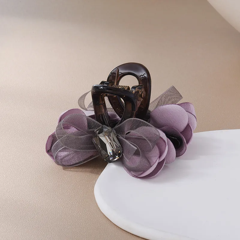 ROYALSASA Faux Crystal Hair Claw Clip Women's-9