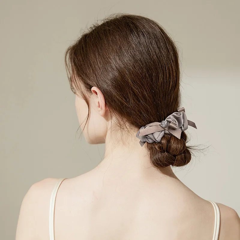 ROYALSASA Polyester Faux Crystal Hair Tie Women's-1