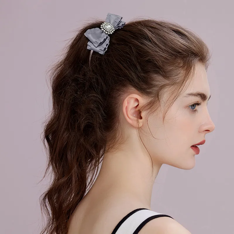 ROYALSASA Polyester Faux Crystal Hair Tie Women's-5