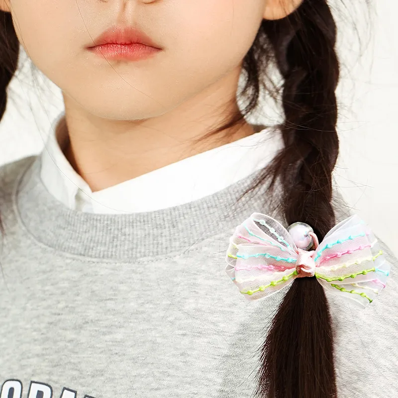 ROYALSASA Silk Chiffon Hair Ties Kids'-2