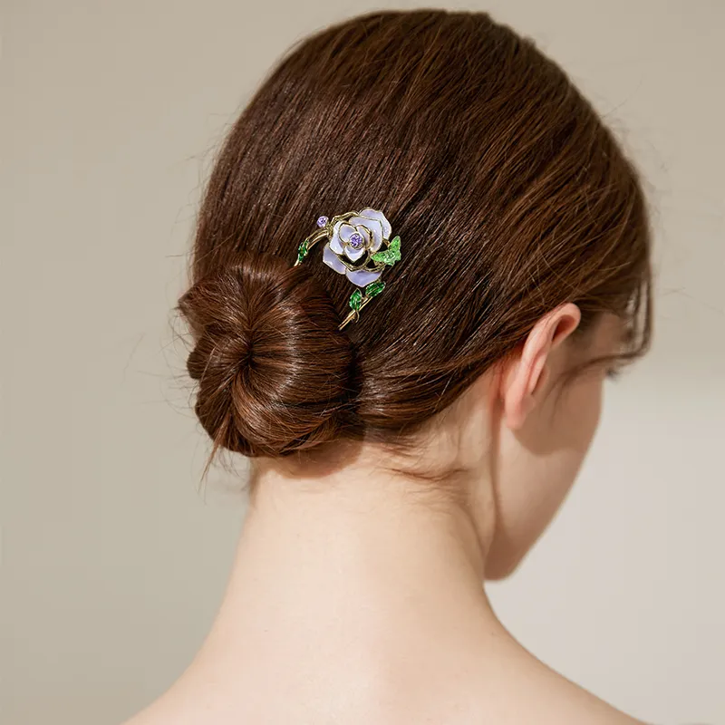 ROYALSASA Alloy, Faux Crystal Hairpins Women's-2