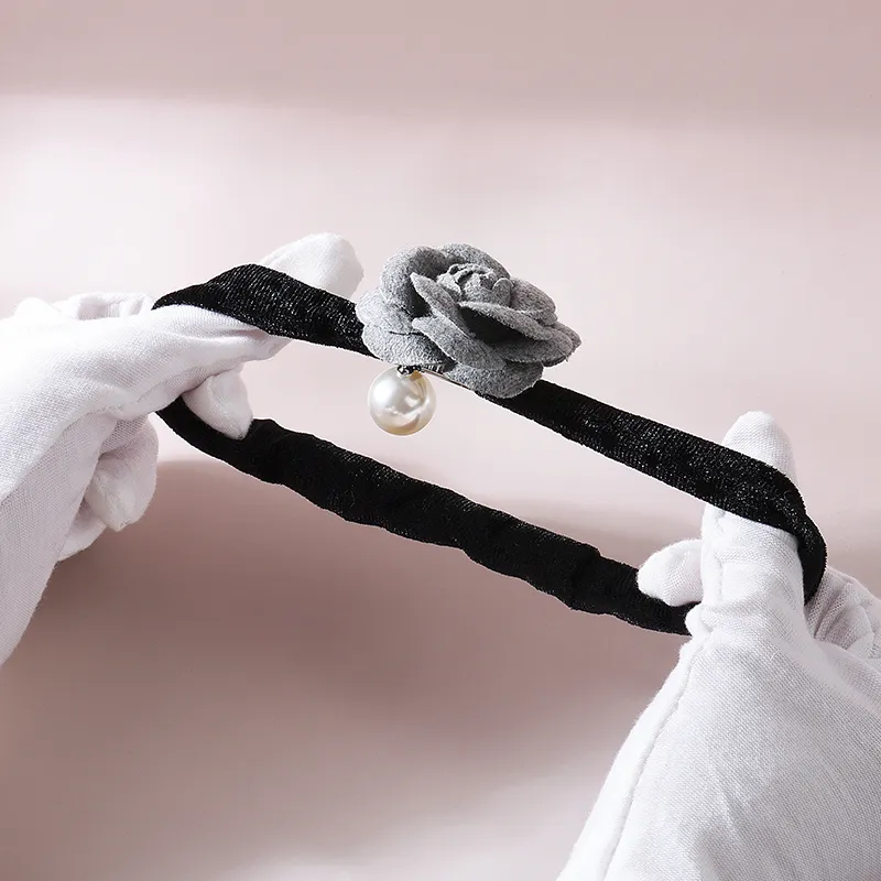 ROYALSASA Felt Velour Hair Tie Women's-6