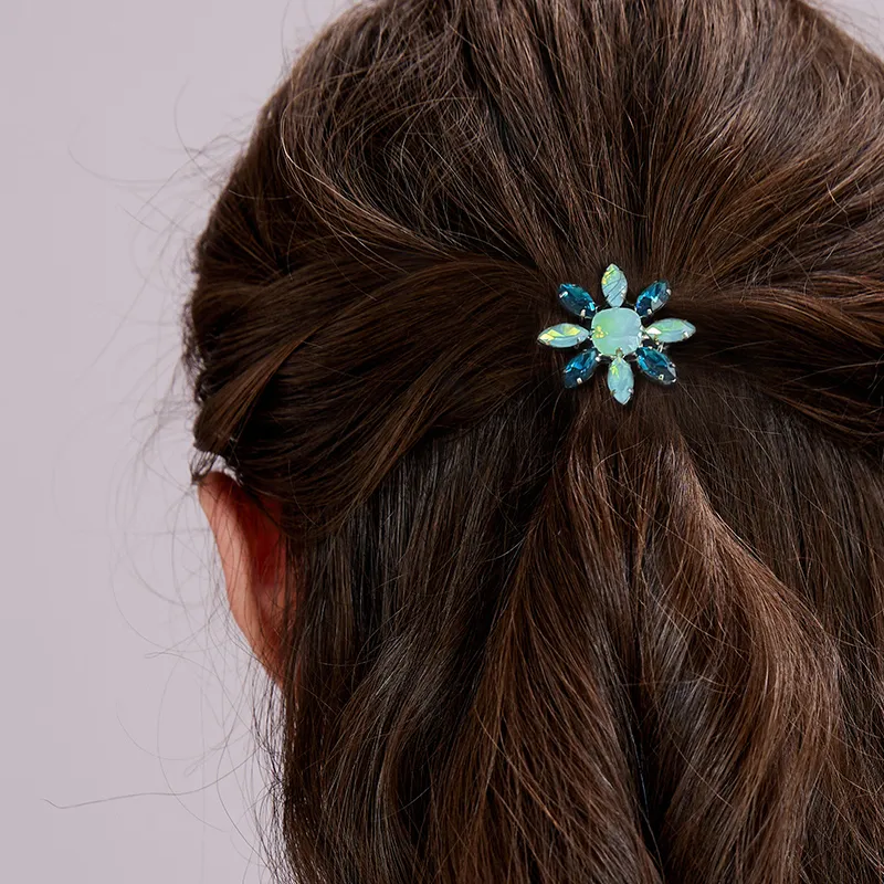 ROYALSASA Alloy, Faux Crystal Hair Clips Women's-3