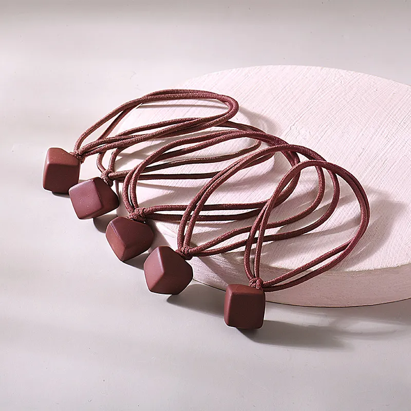 ROYALSASA Rubber Band, Acrylic Accessories Hair Tie Women's-2