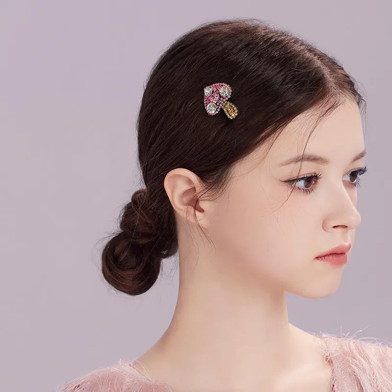 ROYALSASA Faux Crystal Hair Clips Women's-2