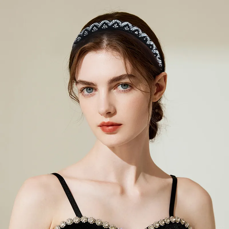 ROYALSASA Acrylic Bead, Acrylic Headband Headbands Women's-2