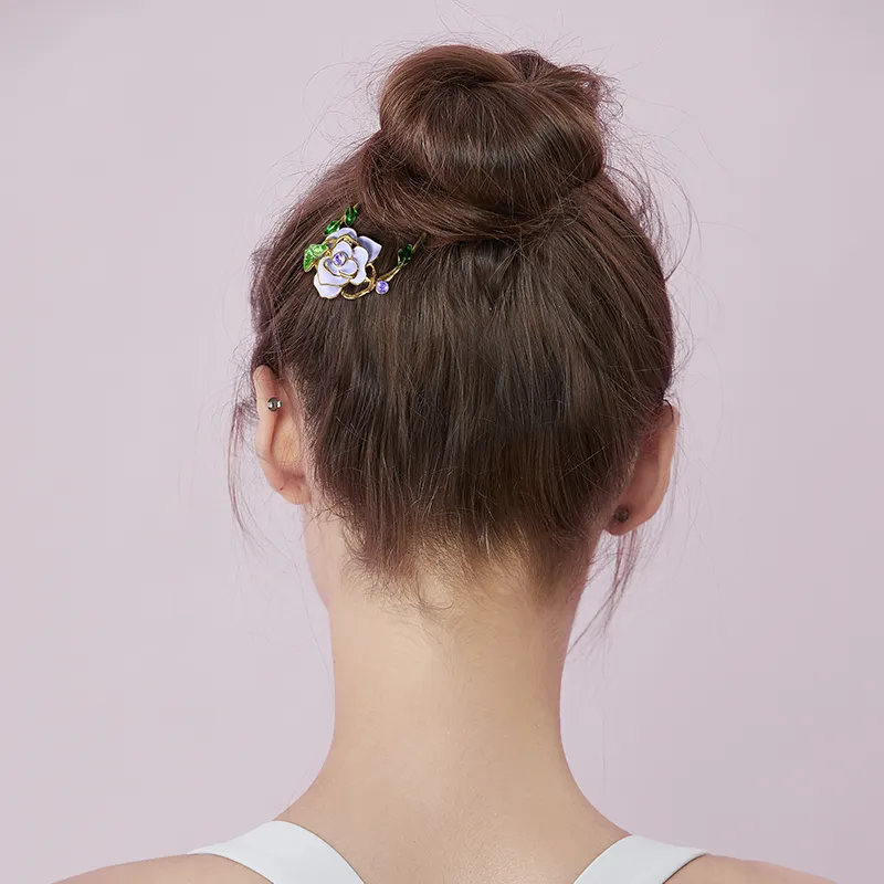 ROYALSASA Alloy, Faux Crystal Hairpins Women's-3