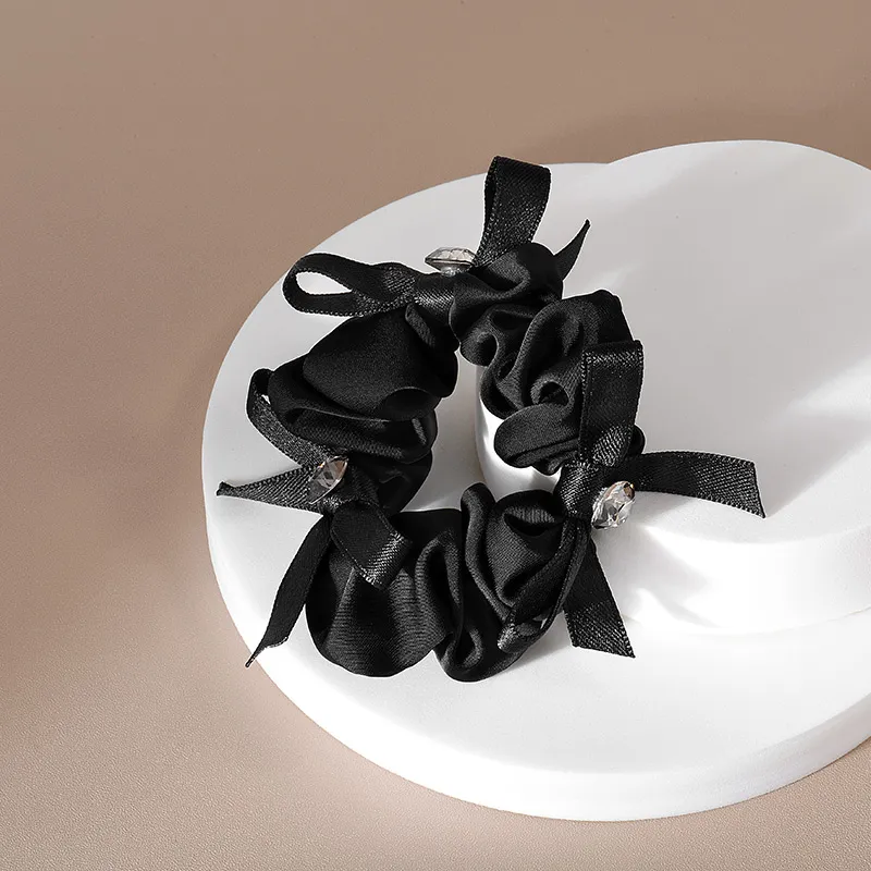 ROYALSASA Polyester Faux Crystal Hair Tie Women's-7