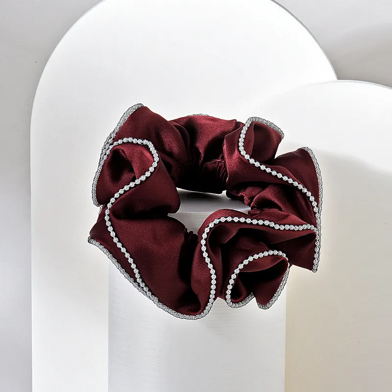 ROYALSASA Polyester, Faux Pearl Hair Tie Women's-3