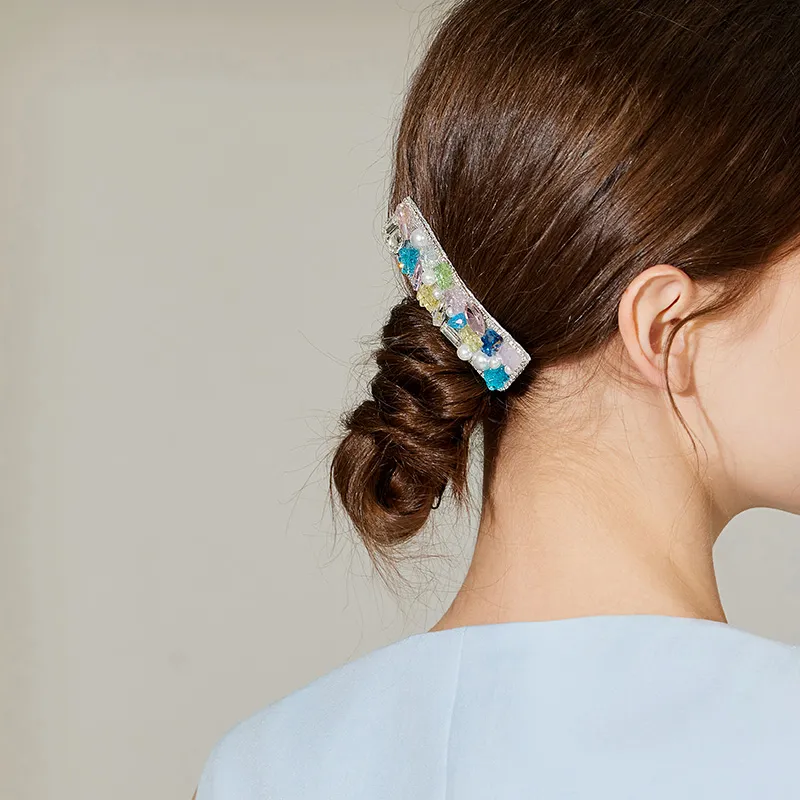 ROYALSASA Faux Crystal Hair Clips Unisex-3