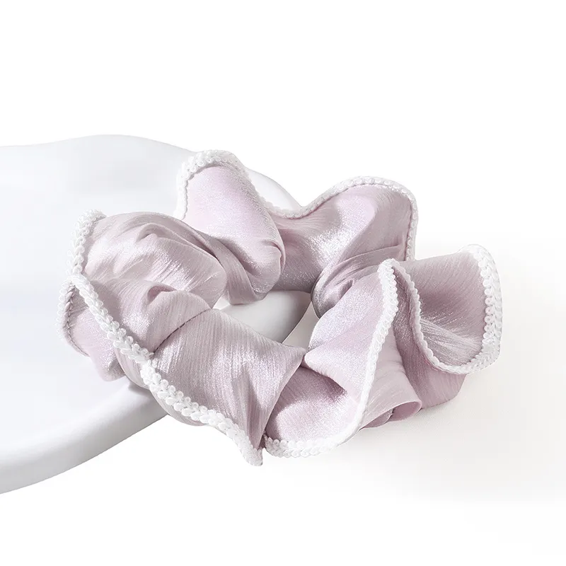 ROYALSASA Silk Chiffon Hair Tie Women's-3