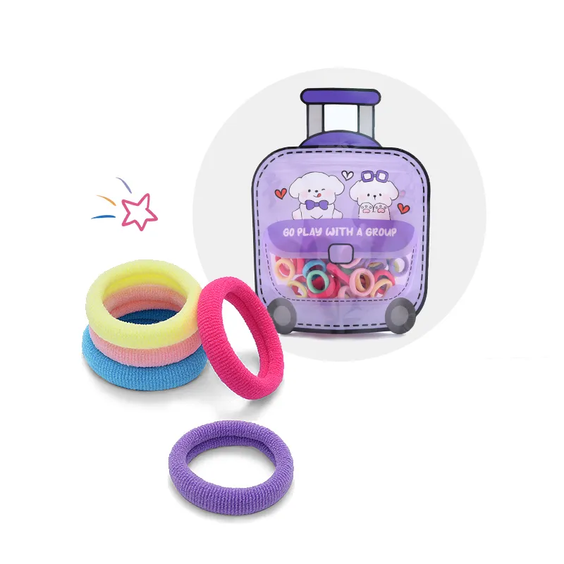ROYALSASA Rubber Band Hair Tie Women's-5