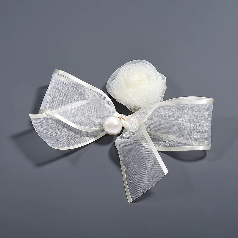 ROYALSASA Silk Chiffon Hair Tie Women's-9